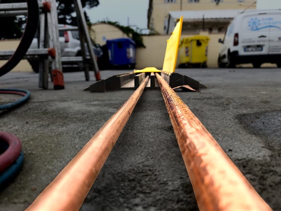 Tubazioni in rame installate da Giani Impianti